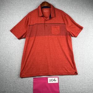 Under Armou Performance Golf Polo Shirt Mens XL Heatgear Red Heather Stretch